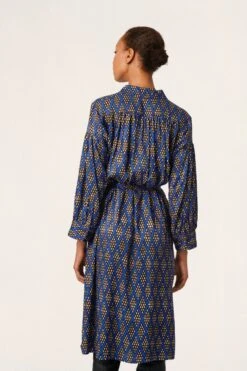 Soaked In Luxury Robes Fluides Robe-chemise Cleo Femme Bleu -Joli Mode Soldes Magasin 4cdde8a258979926e57e9c86682d0b18