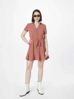 About You Robes Fluides Robe-chemise Tania Femme Rose -Joli Mode Soldes Magasin 4df6bf4ee23789337e04820948a51f53