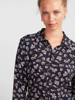 Pieces Robes Fluides Robe-chemise NOVA Femme Bleu Nuit -Joli Mode Soldes Magasin 4fd78ebfb191de9d4192e6dce8b8755f