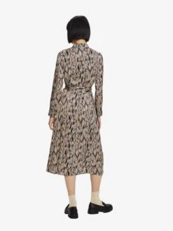 ESPRIT Robes Fluides Robe-chemise Femme Crème / Camel -Joli Mode Soldes Magasin 4feb3760fc5138999cba3082f5b4ec3b