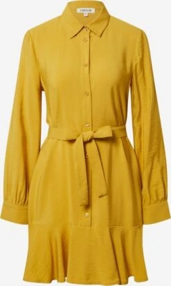 EDITED Robes Fluides Robe-chemise Hanka Femme Jaune