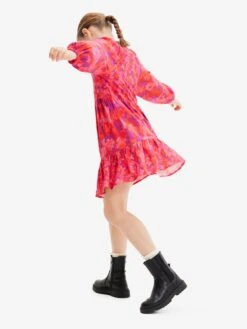 Desigual Robes Robe Enfants Rose / Rouge -Joli Mode Soldes Magasin 507807710214a6b64201b323c8eef7e9