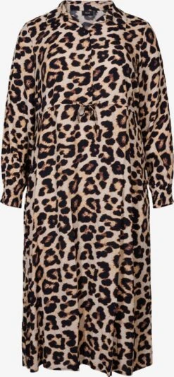 Zizzi Robes Fluides Robe-chemise Bella Femme Marron / Brun Foncé