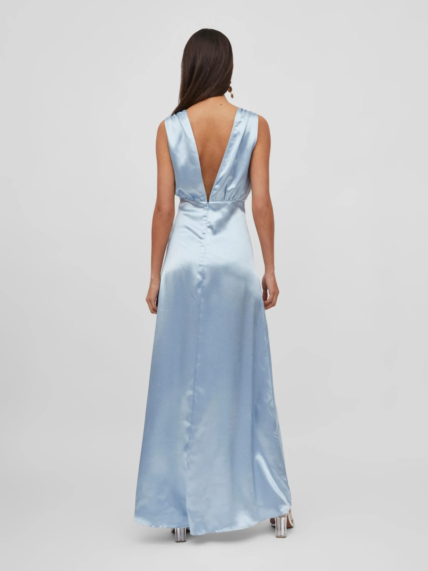 Vila Robes De Soirée Robe De Soirée SITTAS Femme Bleu Clair 7 Vila Robes De Soirée Robe De Soirée SITTAS Femme Bleu Clair – Image 5