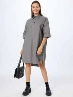 G-Star Raw Robes Fluides Robe-chemise Femme Gris Chiné -Joli Mode Soldes Magasin 5a6d739c78b4cbd28c4082a64809645f