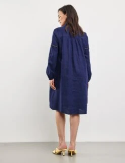 Gerry Weber Robes Fluides Robe-chemise Femme Indigo 12 Gerry Weber Robes Fluides Robe-chemise Femme Indigo -Joli Mode Soldes Magasin 5ba6ac5c603707f87a23940cca94ef5b