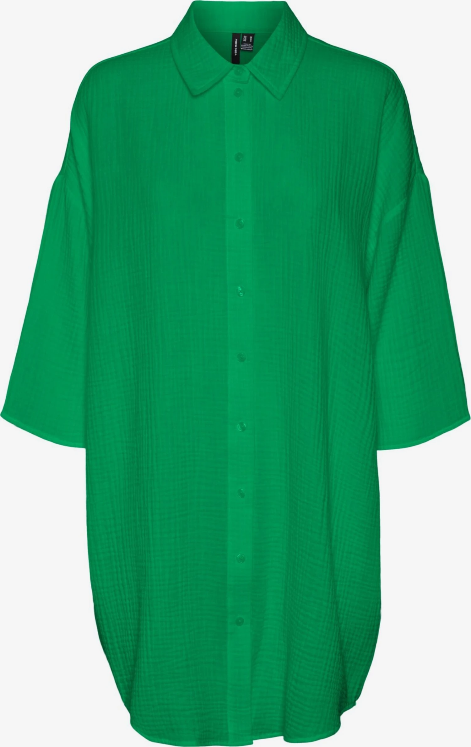 Vero Moda Robes Fluides Robe-chemise Natali Femme Vert 3 Vero Moda Robes Fluides Robe-chemise Natali Femme Vert