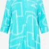 ONLY CARMAKOMA Robes Fluides Robe-chemise Femme Aqua -Joli Mode Soldes Magasin 5d339a2f35cac3e61c97c1938f81a81f