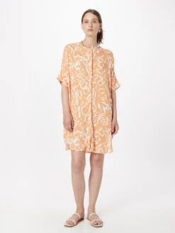 Monki Robes Fluides Robe-chemise Femme Abricot -Joli Mode Soldes Magasin 5f261d6b9b28d1883fd16d2873d733b1