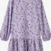 NAME IT Robes Robe Enfants Violet Foncé -Joli Mode Soldes Magasin 5f39a4002de395043da9434a1585b16a