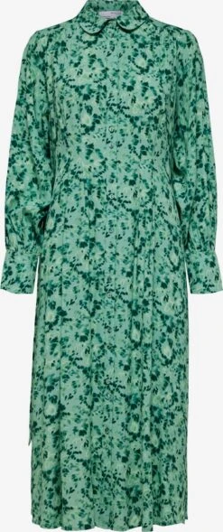 Selected Femme Robes Fluides Robe-chemise Walda Femme Vert / Vert Clair / Vert Foncé