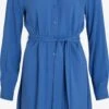 Vila Robes Fluides Robe-chemise Paya Femme Bleu 1 Vila Robes Fluides Robe-chemise Paya Femme Bleu -Joli Mode Soldes Magasin 6173f218b044712cde3749d54b24e8da