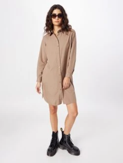 Pieces Robes Fluides Robe-chemise Jayla Femme Marron 10 Pieces Robes Fluides Robe-chemise Jayla Femme Marron -Joli Mode Soldes Magasin 61c23d7341f3f97bfa8e6585db384933