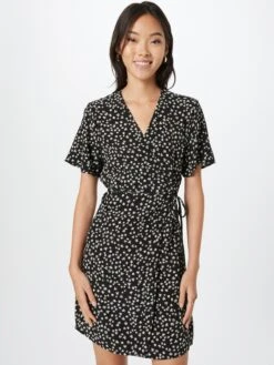 About You Robes Fluides Robe-chemise Lil Femme Noir -Joli Mode Soldes Magasin 64c43cba2df33ae9c01e3e74d12e1955