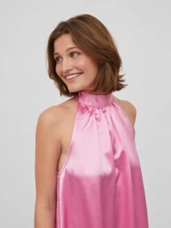 Vila Robes De Soirée Robe De Soirée SITTAS Femme Rose -Joli Mode Soldes Magasin 6970040efe81342959f7111be2d04173