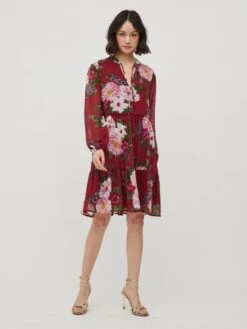 Vila Robes Fluides Robe-chemise Ura Femme Rouge 11 Vila Robes Fluides Robe-chemise Ura Femme Rouge -Joli Mode Soldes Magasin 69cad6582fd91b7fb1ed49fa27979cc9