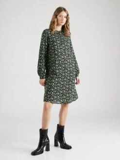 FREEQUENT Robes Fluides Robe-chemise ADNEY Femme Noir -Joli Mode Soldes Magasin 6a150e4b367933797fc361b4879db37e