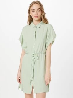 Robes Fluides Robe-chemise Femme Vert Pastel -Joli Mode Soldes Magasin 6a3029a8cdaedbef5edf3736a3d444a3
