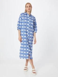 Robes Fluides Robe-chemise SOLE Femme Bleu / Bleu Clair -Joli Mode Soldes Magasin 6ca8dd808da6b9aac2fa778f43a9923a