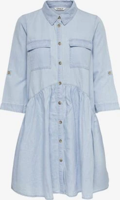 ONLY Robes Fluides Robe-chemise Chicago Femme Bleu