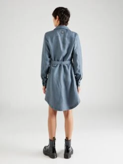 G-Star Raw Robes Fluides Robe-chemise Military Femme Bleu 10 G-Star Raw Robes Fluides Robe-chemise Military Femme Bleu -Joli Mode Soldes Magasin 72bc779647db23b13a9326c5748e1360
