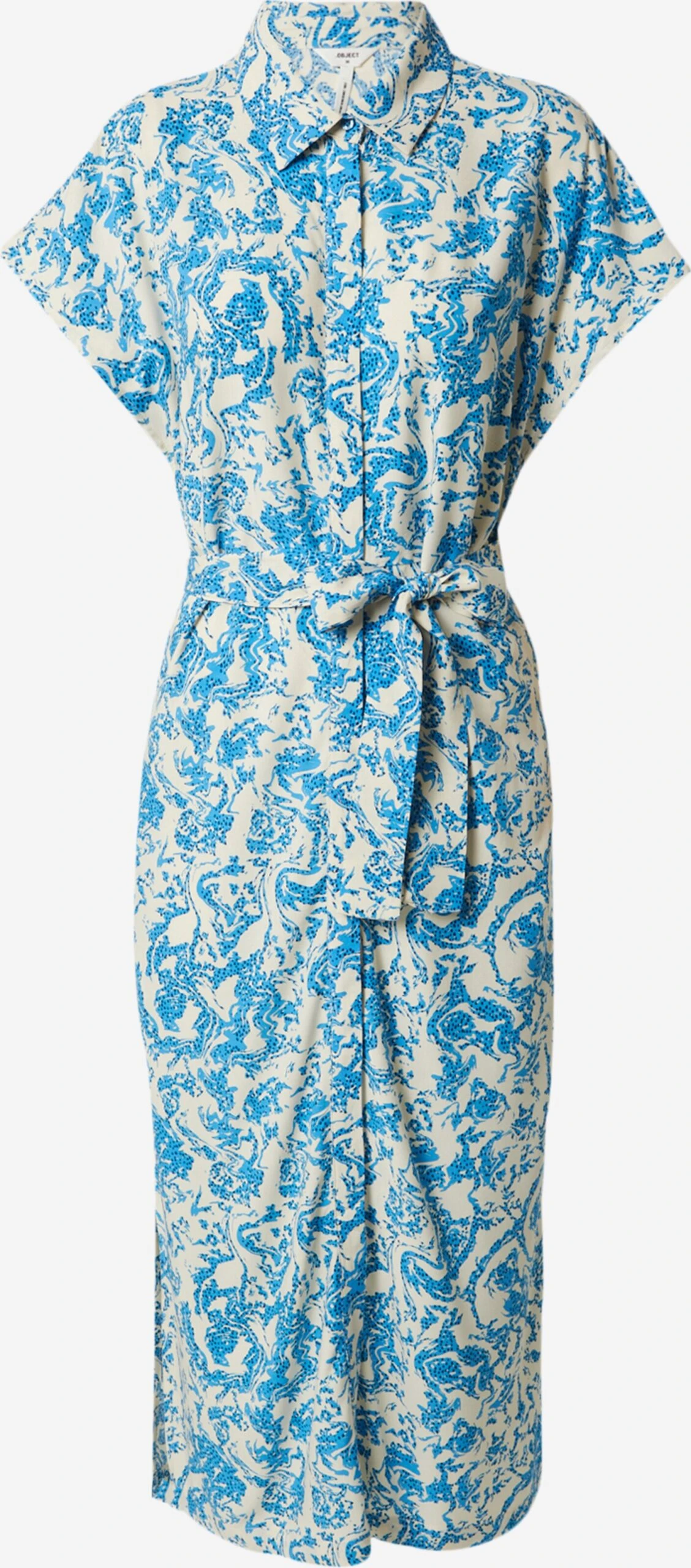 Object Robes Fluides Robe-chemise IBRA Femme Bleu Marine / Bleu Clair 3 Object Robes Fluides Robe-chemise IBRA Femme Bleu Marine / Bleu Clair