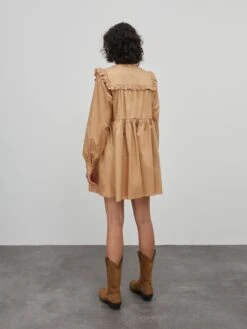 EDITED Robes Fluides Robe-chemise Camryn Femme Sable -Joli Mode Soldes Magasin 73e73e13ccb488f0bb3cc4bb2d032819