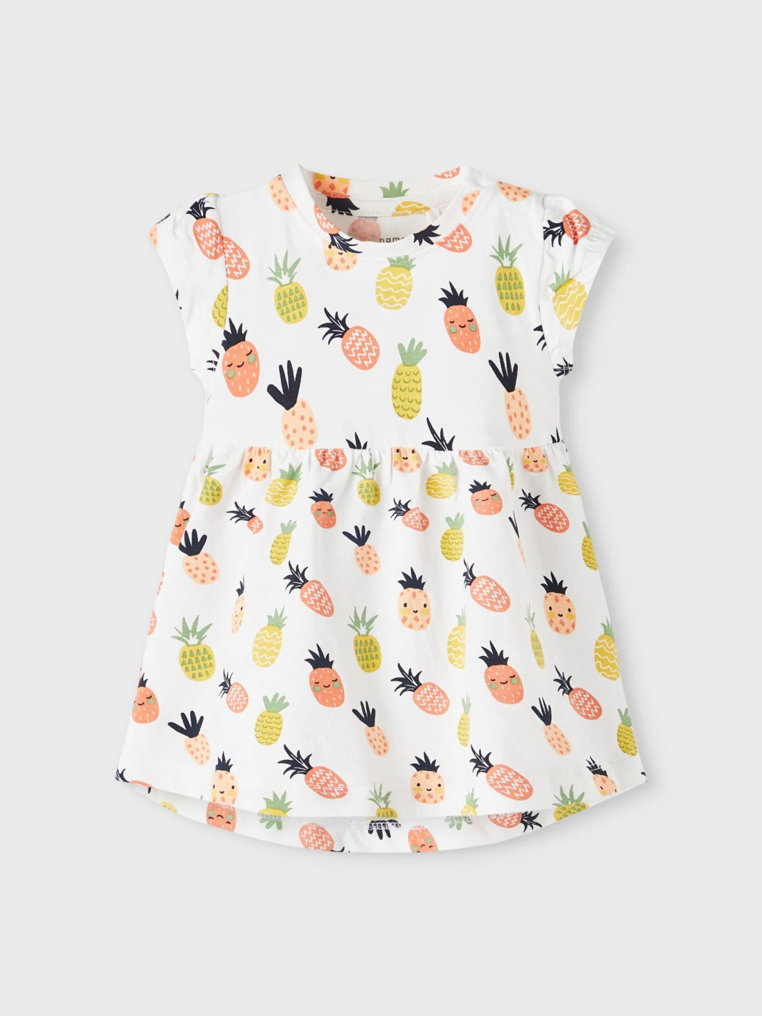 NAME IT Robes Et Jupes Robe FAHRA Enfants Corail / Pêche / Blanc 4 NAME IT Robes Et Jupes Robe FAHRA Enfants Corail / Pêche / Blanc – Image 2