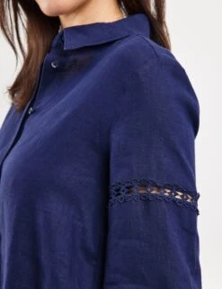 Gerry Weber Robes Fluides Robe-chemise Femme Indigo 13 Gerry Weber Robes Fluides Robe-chemise Femme Indigo -Joli Mode Soldes Magasin 75cb46510de99315e8ea0facd40e3c84