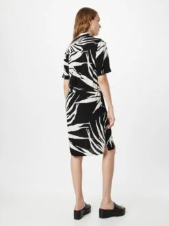 Comma Robes Fluides Robe-chemise Femme Noir -Joli Mode Soldes Magasin 75efed9cd735bd75ea93d41408f6d38d