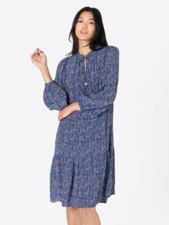 Robes Fluides Robe-chemise Ria Femme Bleu Nuit / Bleu Ciel -Joli Mode Soldes Magasin 7853adbe3bce7bba1c876f659bfeee51