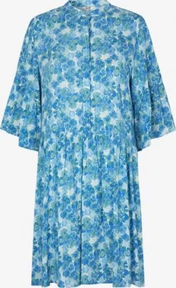MbyM Robes Fluides Robe-chemise Agafia Femme Bleu Roi / Bleu Clair