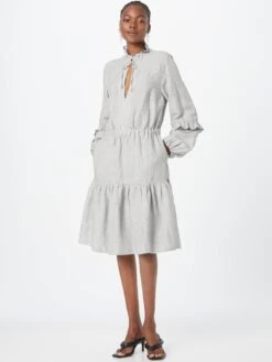 IVY OAK Robes Fluides Robe-chemise DIORA Femme Anthracite / Gris Chiné 9 IVY OAK Robes Fluides Robe-chemise DIORA Femme Anthracite / Gris Chiné -Joli Mode Soldes Magasin 7d15752b51d072ad47fe14c6d7b947eb