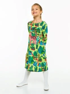 Mr GUGU & MISS GO Robes Robe Cartoon Tiger Enfants Vert -Joli Mode Soldes Magasin 7da61020e2d75668da06bc8c4664d2e2