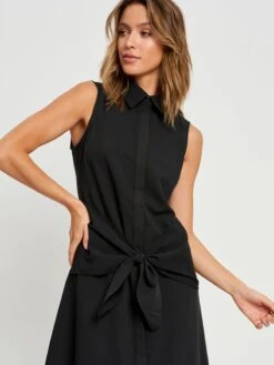 Robes Fluides Robe-chemise SOMALI Femme Noir -Joli Mode Soldes Magasin 7f85c76991f3e8878872dd0a3cfd7ac4