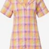 Monki Robes Fluides Robe-chemise Femme Violet 2 Monki Robes Fluides Robe-chemise Femme Violet -Joli Mode Soldes Magasin 80eb7cd34646f43659ab16e216edfbd8