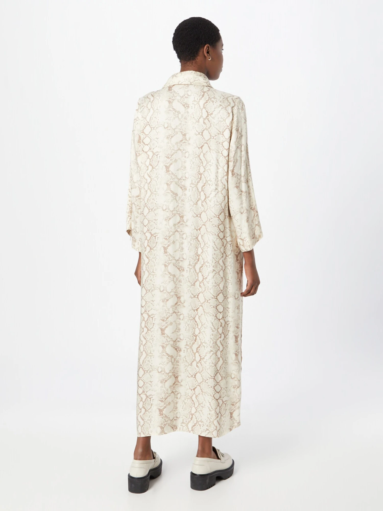 InWear Robes Fluides Robe-chemise Dwyn Femme Beige / Beige Foncé 6 InWear Robes Fluides Robe-chemise Dwyn Femme Beige / Beige Foncé – Image 4