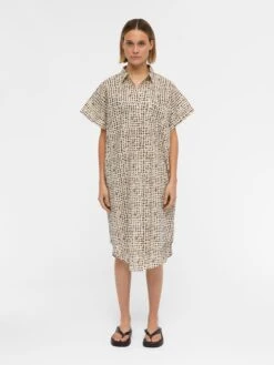 Object Robes Fluides Robe-chemise Ofelia Femme Crème -Joli Mode Soldes Magasin 835b24a12b8f4ad8be8021dbf07a7b3e