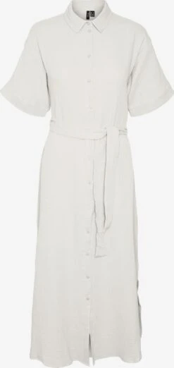 Vero Moda Robes Fluides Robe-chemise NATALI Femme Blanc Cassé