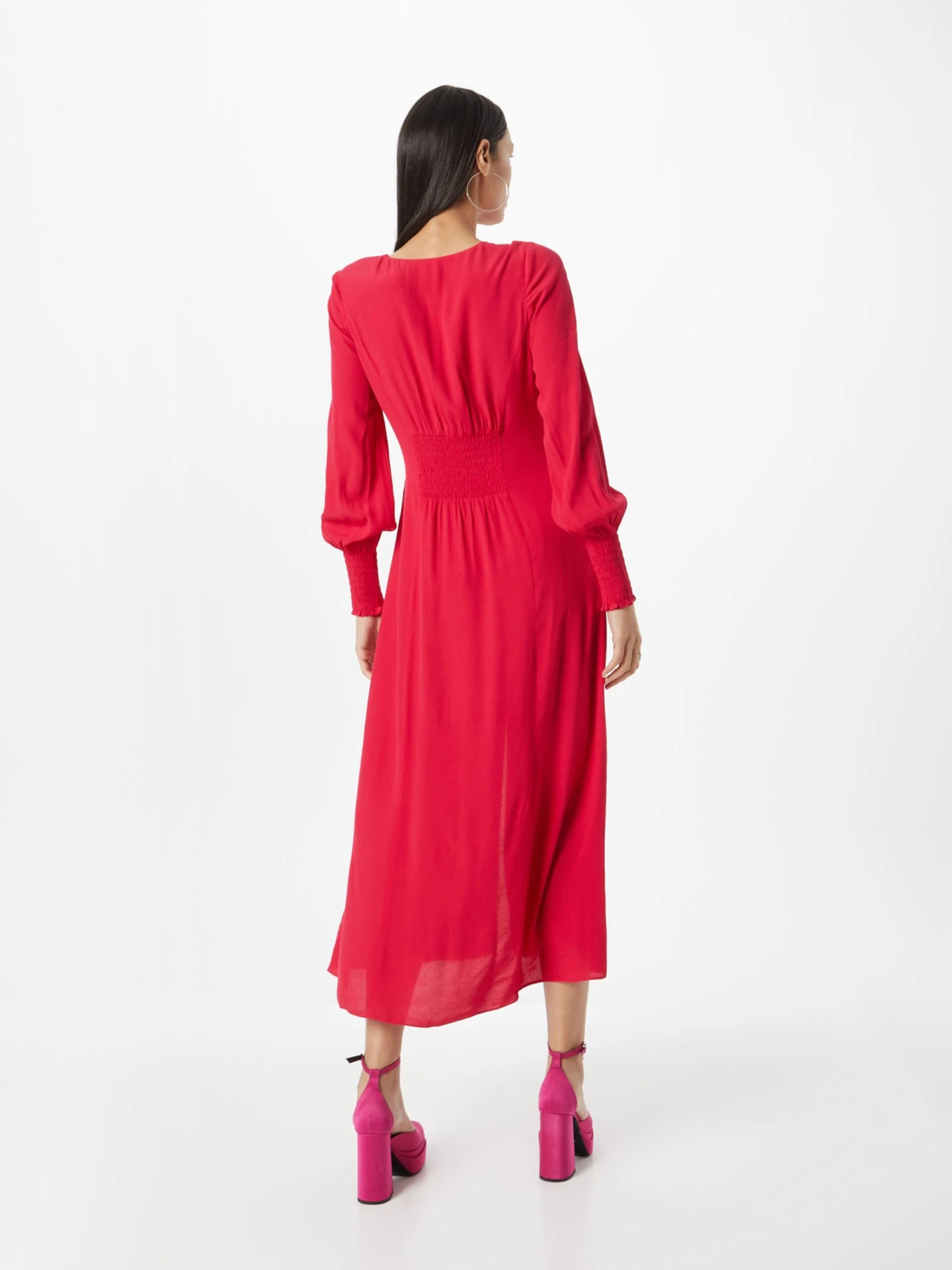 Whistles Robes Fluides Robe-chemise ILANA Femme Pitaya 6 Whistles Robes Fluides Robe-chemise ILANA Femme Pitaya – Image 4