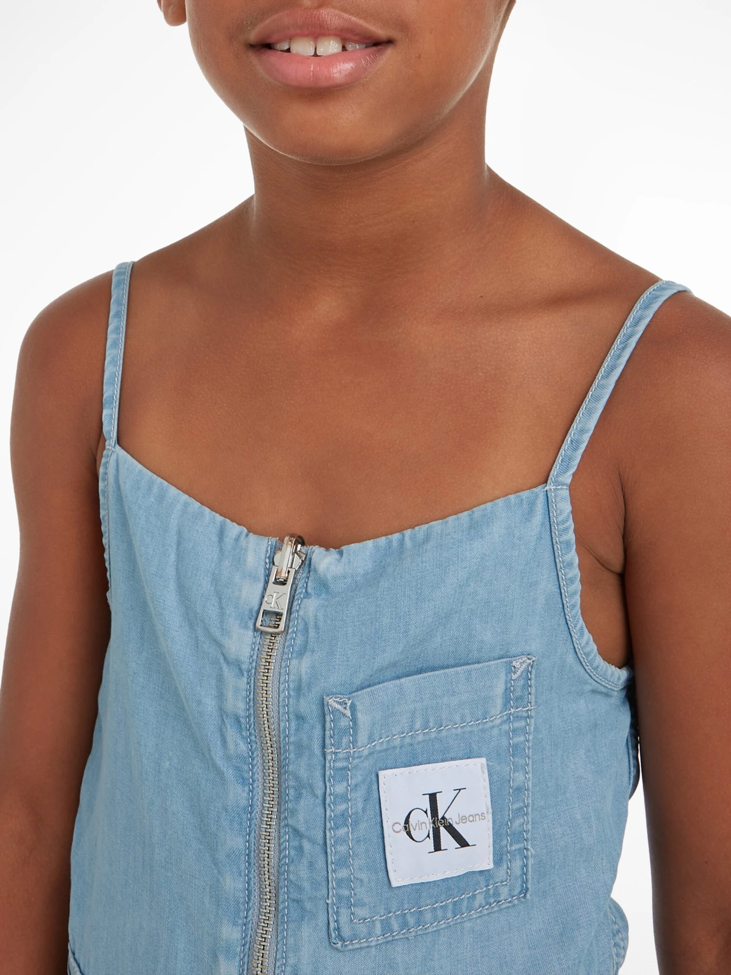 Calvin Klein Robes Robe Strappy Enfants Bleu 7 Calvin Klein Robes Robe Strappy Enfants Bleu – Image 5