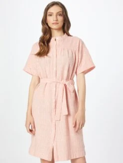 Vero Moda Robes Fluides Robe-chemise JILY Femme Saumon -Joli Mode Soldes Magasin 8a11d80535a238da8a2f299cbd265274