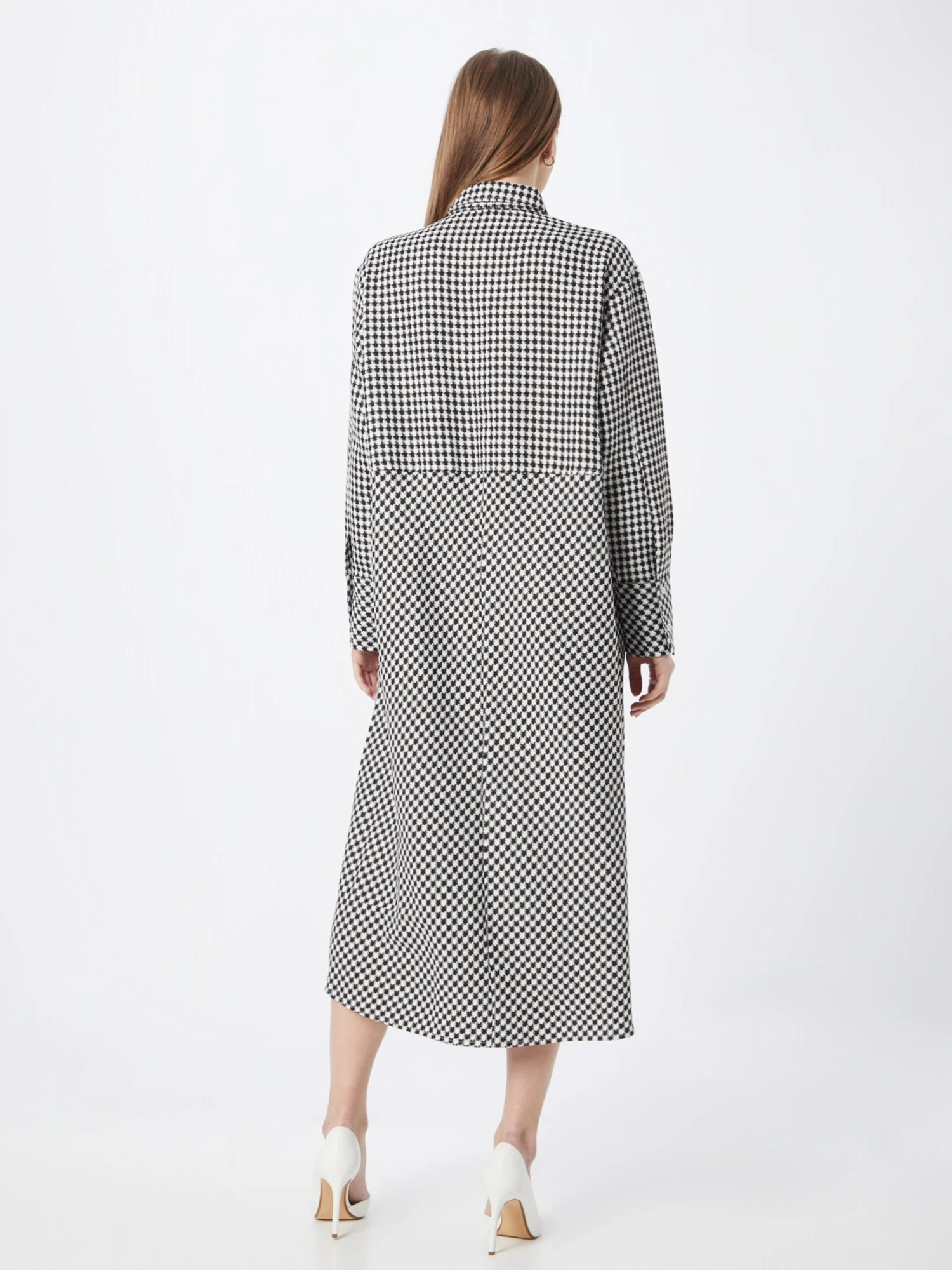 Robes Fluides Robe-chemise Claudia Femme Noir 6 Robes Fluides Robe-chemise Claudia Femme Noir – Image 4