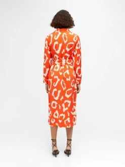 Object Robes Fluides Robe-chemise Jacira Tilda Femme Orange Foncé -Joli Mode Soldes Magasin 8e934009011ee7194a1d7fe5c5362548