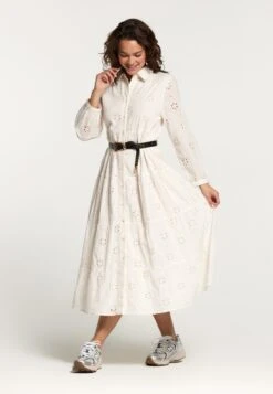 Shiwi Robes Fluides Robe-chemise Firenze Femme Blanc Naturel -Joli Mode Soldes Magasin 8ff5f88b2819cabed92ceb5bfe351325