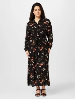 Robes Fluides Robe-chemise Aurelia Femme Noir -Joli Mode Soldes Magasin 9322f2a69f4e58f9ccb9f429170f89e2