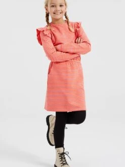 WE FASHION Robes Robe Enfants Orange / Rose Clair -Joli Mode Soldes Magasin 93b23ffda5c6cbbb08d1d5ee7f736f31