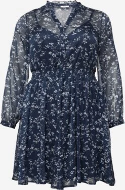 Robes Fluides Robe-chemise Linda Femme Bleu Fumé / Bleu Foncé