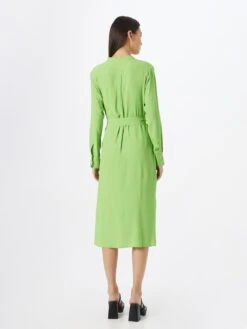Marella Robes Fluides Robe-chemise OPORTO Femme Vert Clair -Joli Mode Soldes Magasin 974e9fb3a0db354e94719af00947a618