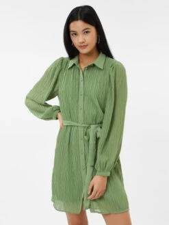 Vero Moda Robes Fluides Robe-chemise AVERY Femme Vert Clair -Joli Mode Soldes Magasin 97bfe5ea326a425207038b69691a0a80